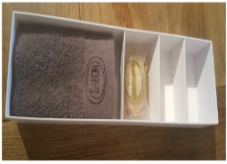 A new arrival rigid box for soap and towel packaging