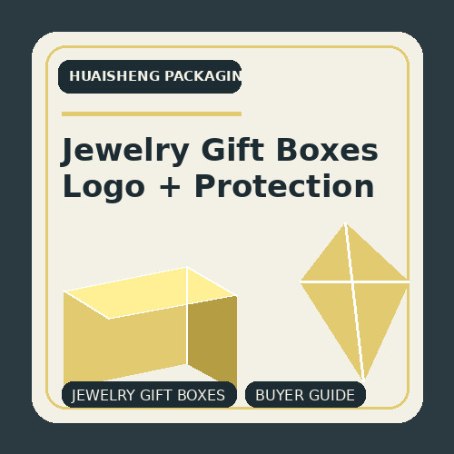 Jewelry Gift Boxes with Logo: How Buyers Can Balance Elegance, Protection, and Cost