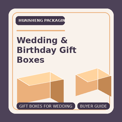 Gift Boxes for Wedding and Birthday Campaigns: How Event Buyers Should Source Custom Packaging
