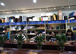 Monthly Sharing Meeting in Paper Gift Boxes Factory