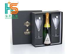 What are the wine bottle and glass gift box?